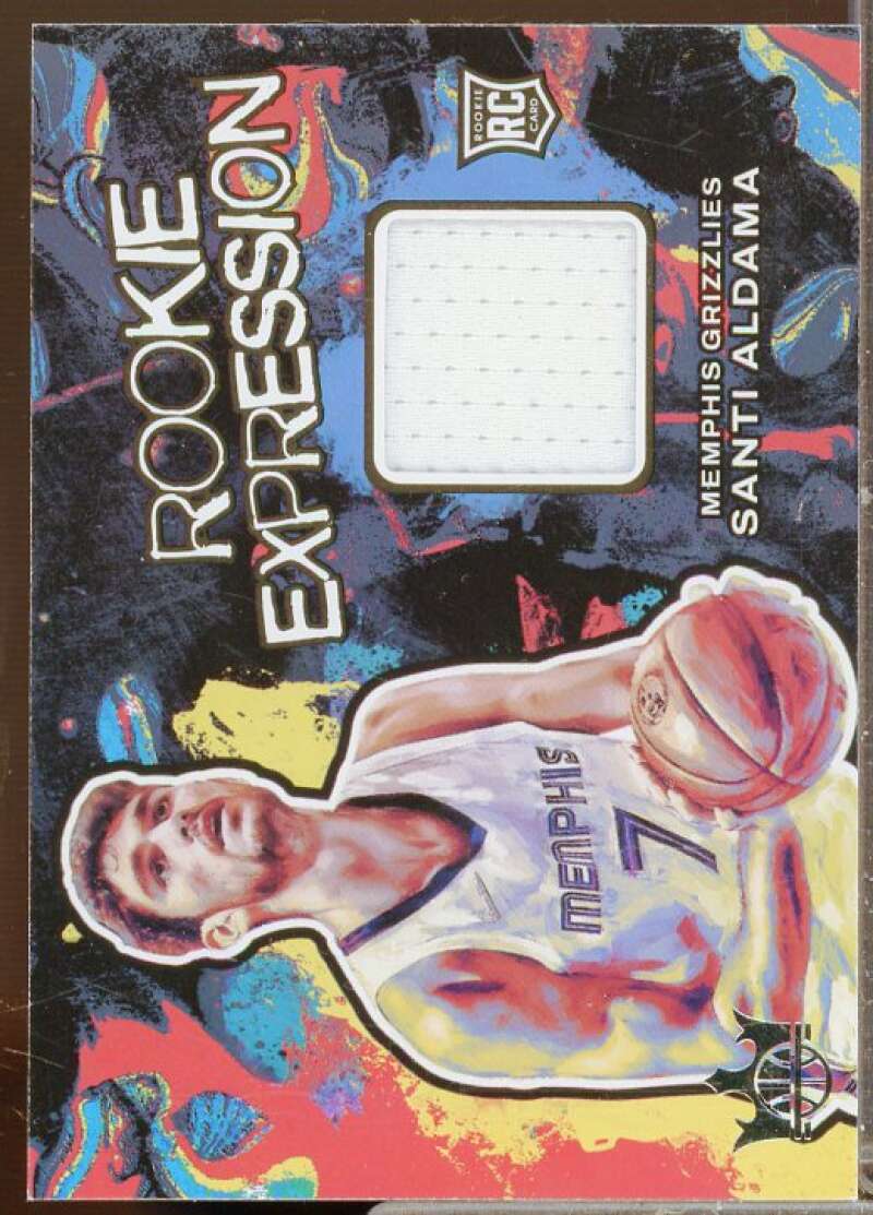 Santi Aldama Rookie Card 2021-22 Court Kings Rookie Expression Memorabilia #30  Image 1