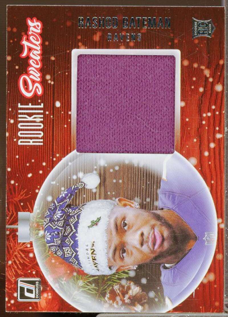 Rashod Bateman Rookie Card 2021 Donruss Rookie Holiday Sweater #15  Image 1