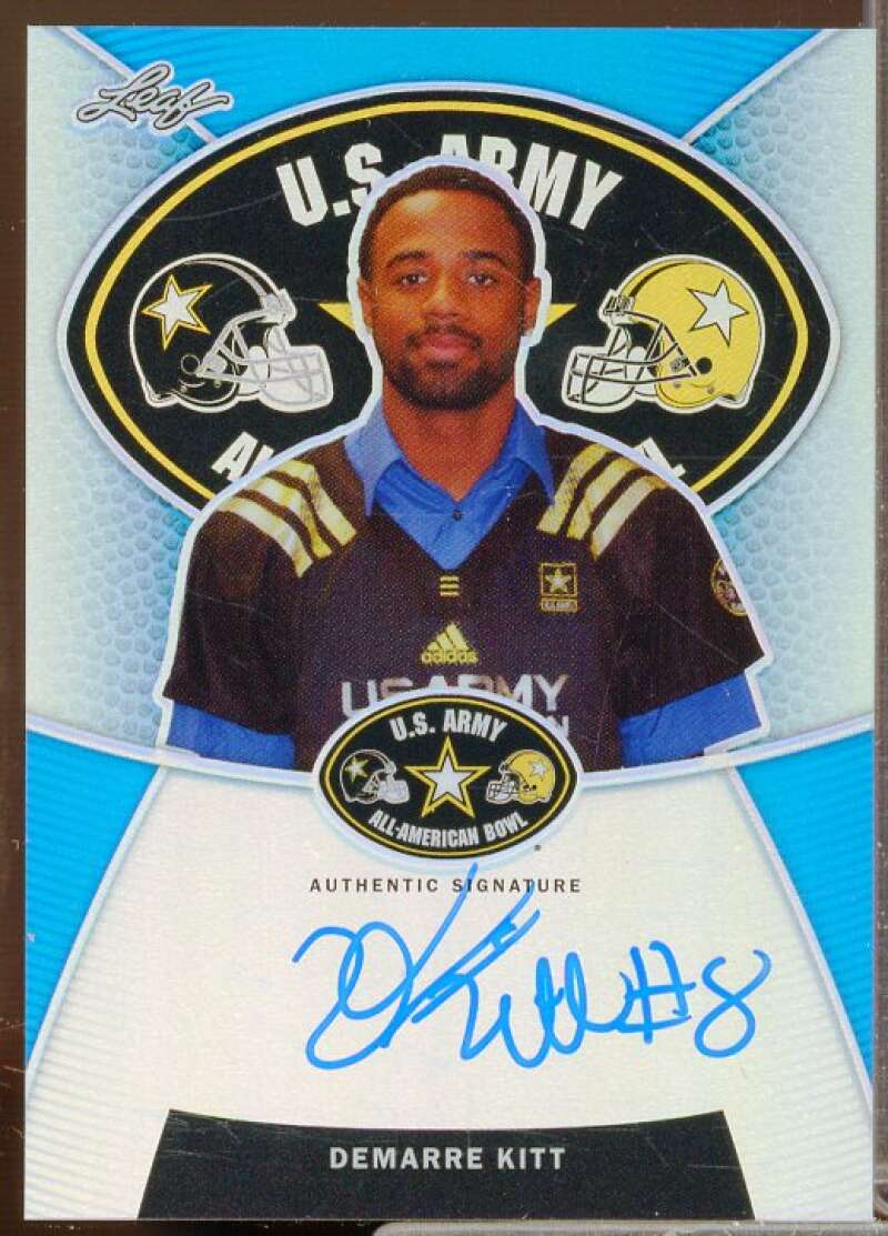 Demarre Kitt 2014 Leaf Metal Draft Army All-American Bowl Prismatic Blue #ATADK1  Image 1