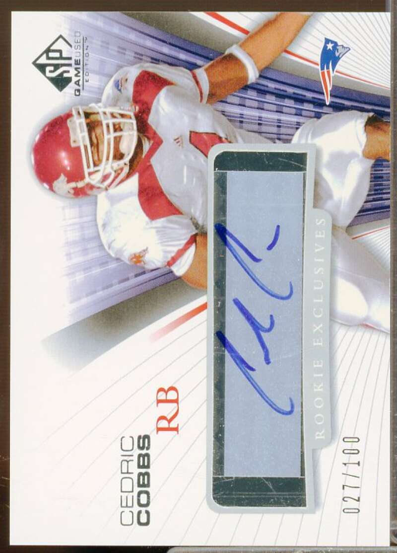 Cedric Cobbs Rookie 2004 SP Game Used Edition Rookie Exclusives Autograph #RECC  Image 1