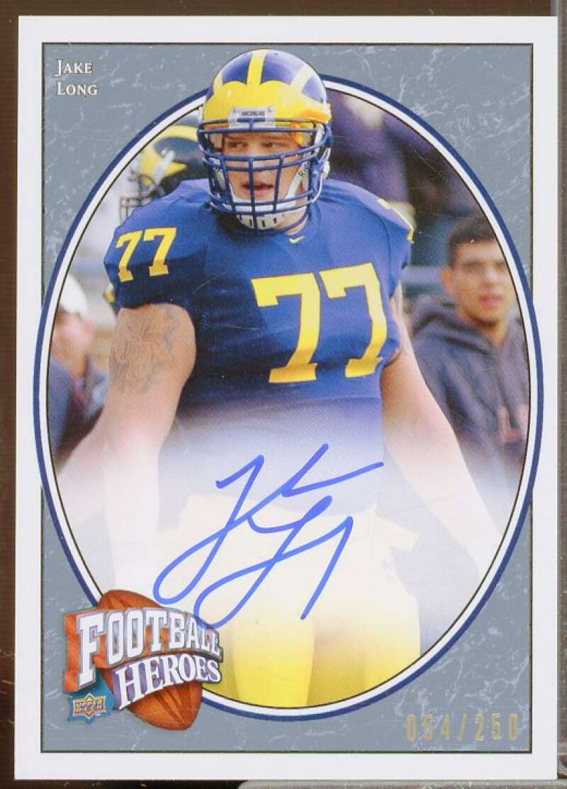 Jake Long/250 Rookie Card 2008 Upper Deck Heroes Autographs Blue #152  Image 1