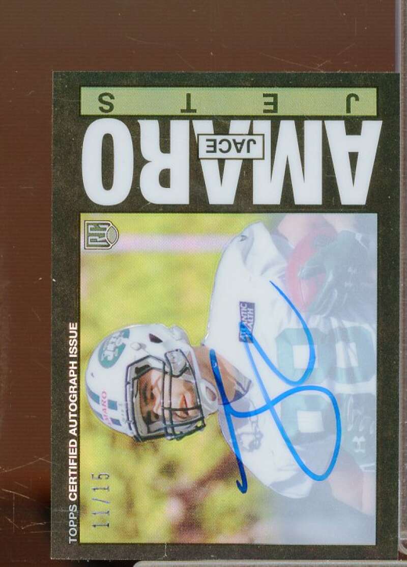 Jace Amaro EXCH Rookie Card 2014 Topps Chrome Mini 1985 Autographs #23  Image 1