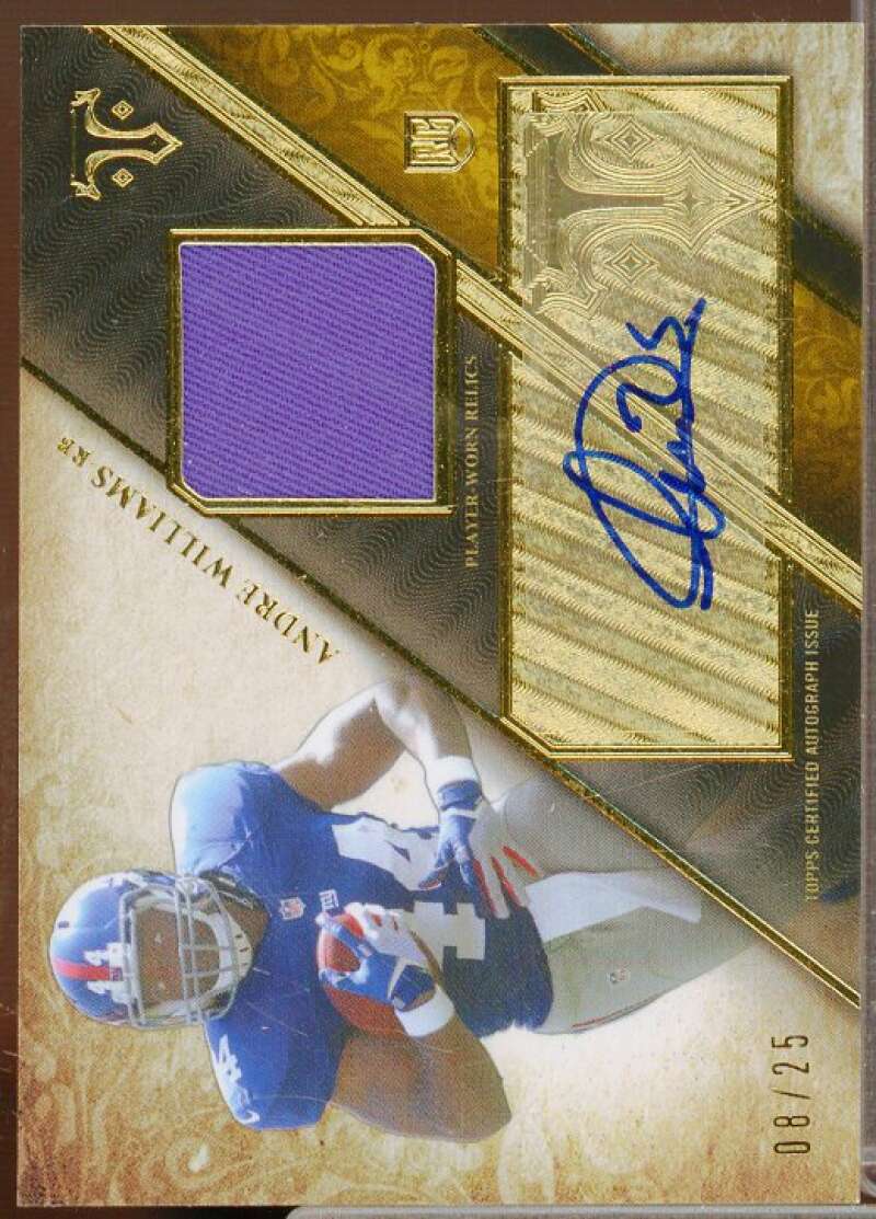 Andre Williams 2014 Topps Triple Threads Rookie Autograph Relics Gold #TTRAR12  Image 1