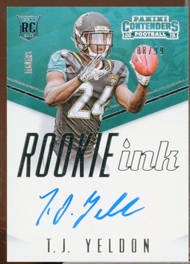 T.J. Yeldon/99 Rookie 2015 Panini Contenders Rookie Ink Rookie Premiere #INKTY  Image 1