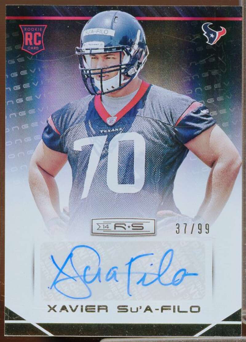 Xavier Su'A-Filo/99 2014 Rookies and Stars Rookie Auto Longevity Holofoil #197  Image 1