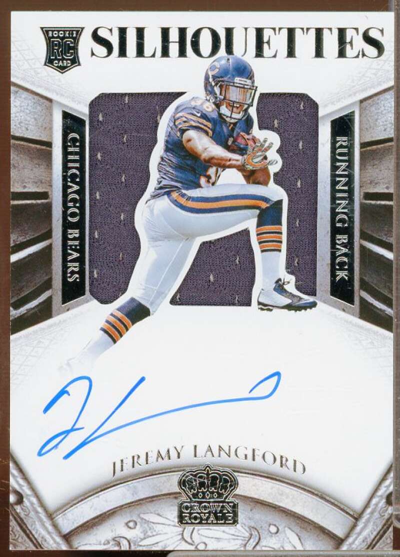 Jeremy Langford JSY AU/299 Rookie Card 2015 Crown Royale #220  Image 1