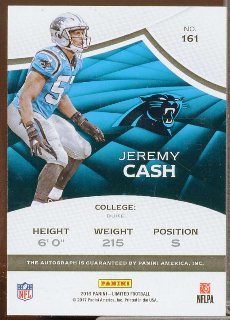 Jeremy Cash AU/99 Rookie Card 2016 Limited #161  Image 2