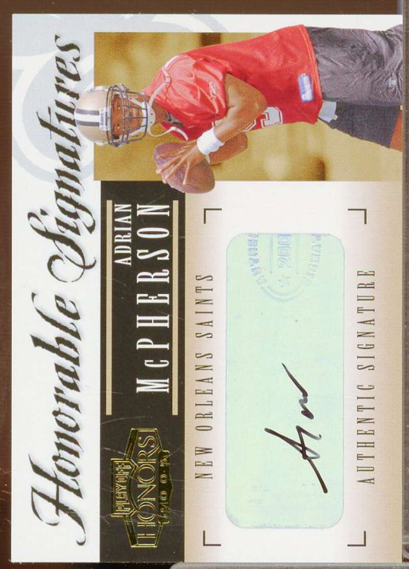 Adrian McPherson/150 Rookie Card 2005 Playoff Honors Honorable Signatures #HS19  Image 1