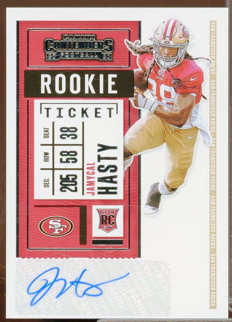 Jamycal Hasty AU Rookie Card 2020 Panini Contenders #230  Image 1