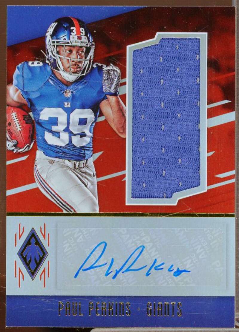 Paul Perkins/199 Rookie 2016 Panini Phoenix Rookie Jumbo Patch Autographs #31  Image 1