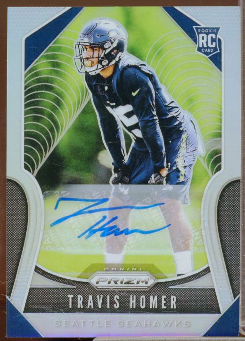 Travis Homer Rookie Card 2019 Panini Prizm Rookie Autographs #340  Image 1