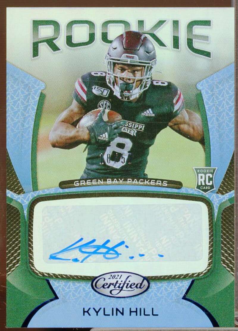 Kylin Hill/50 Rookie Card 2021 Certified Rookie Signatures Mirror Blue #4  Image 1