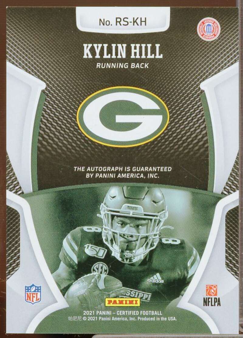 Kylin Hill/50 Rookie Card 2021 Certified Rookie Signatures Mirror Blue #4  Image 2