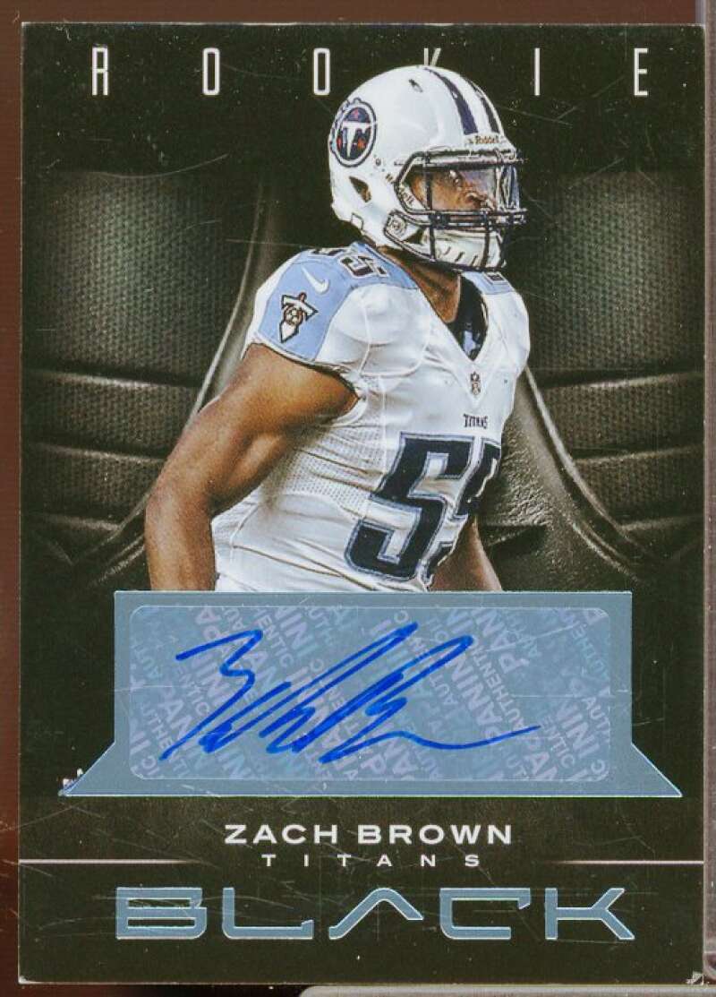 Zach Brown/49 Rookie Card 2012 Panini Black Rookie Signatures Platinum #200  Image 1