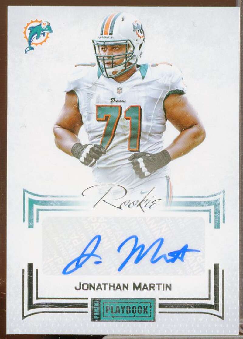 Jonathan Martin AU/140 Rookie Card 2012 Panini Playbook #120  Image 1