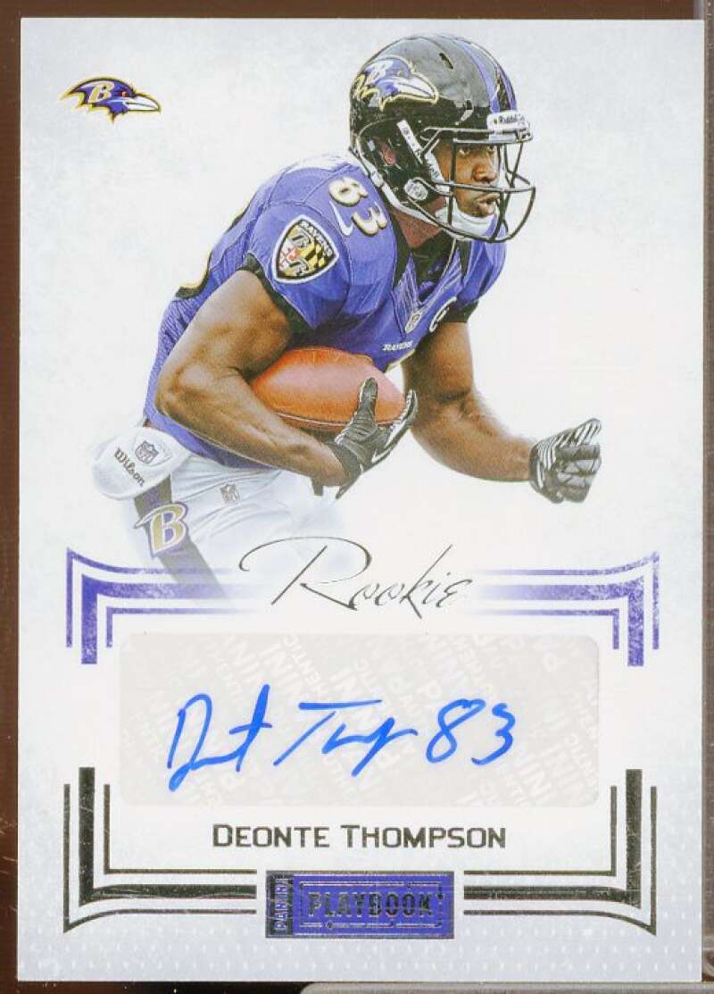 Deonte Thompson AU/140 Rookie Card 2012 Panini Playbook #103  Image 1