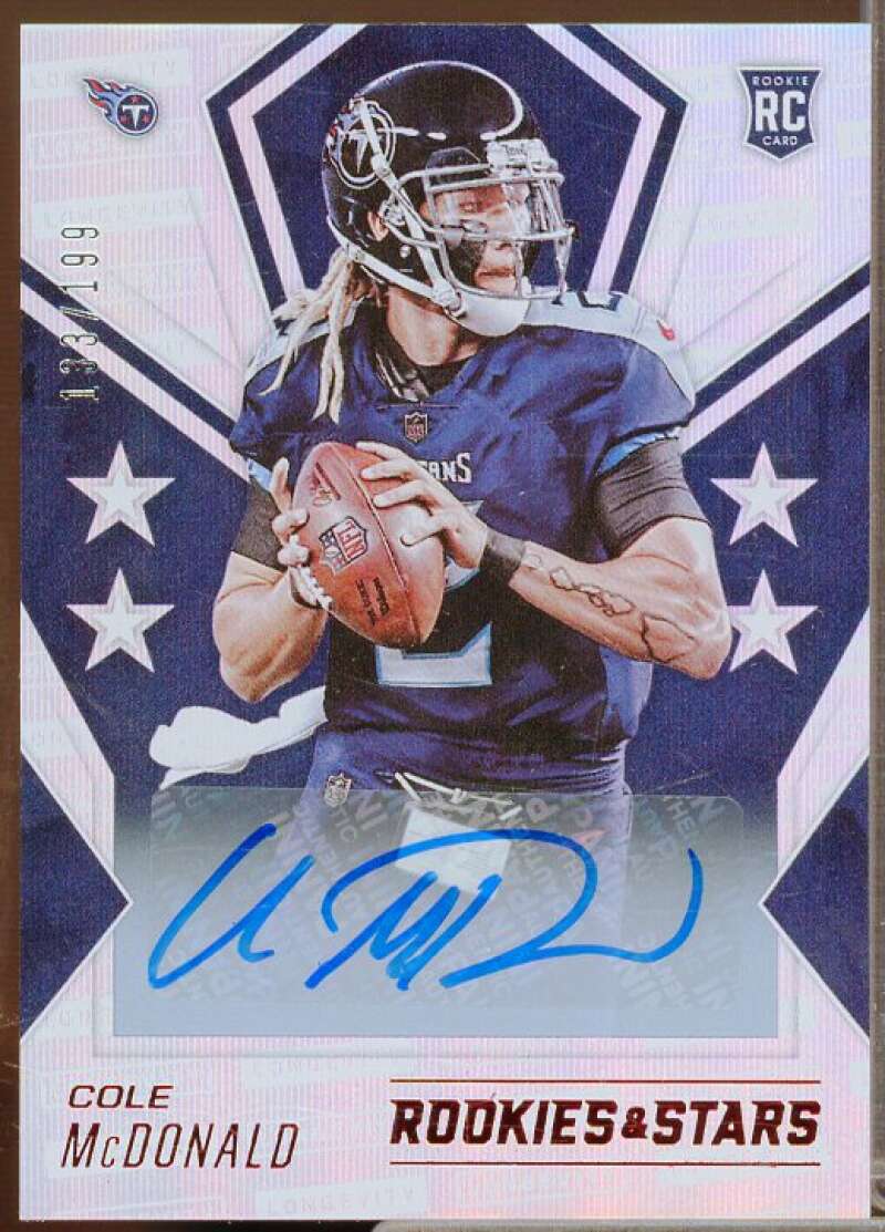 Cole McDonald Rookie 2020 Rookies and Stars Rookies Longevity Signatures #154  Image 1