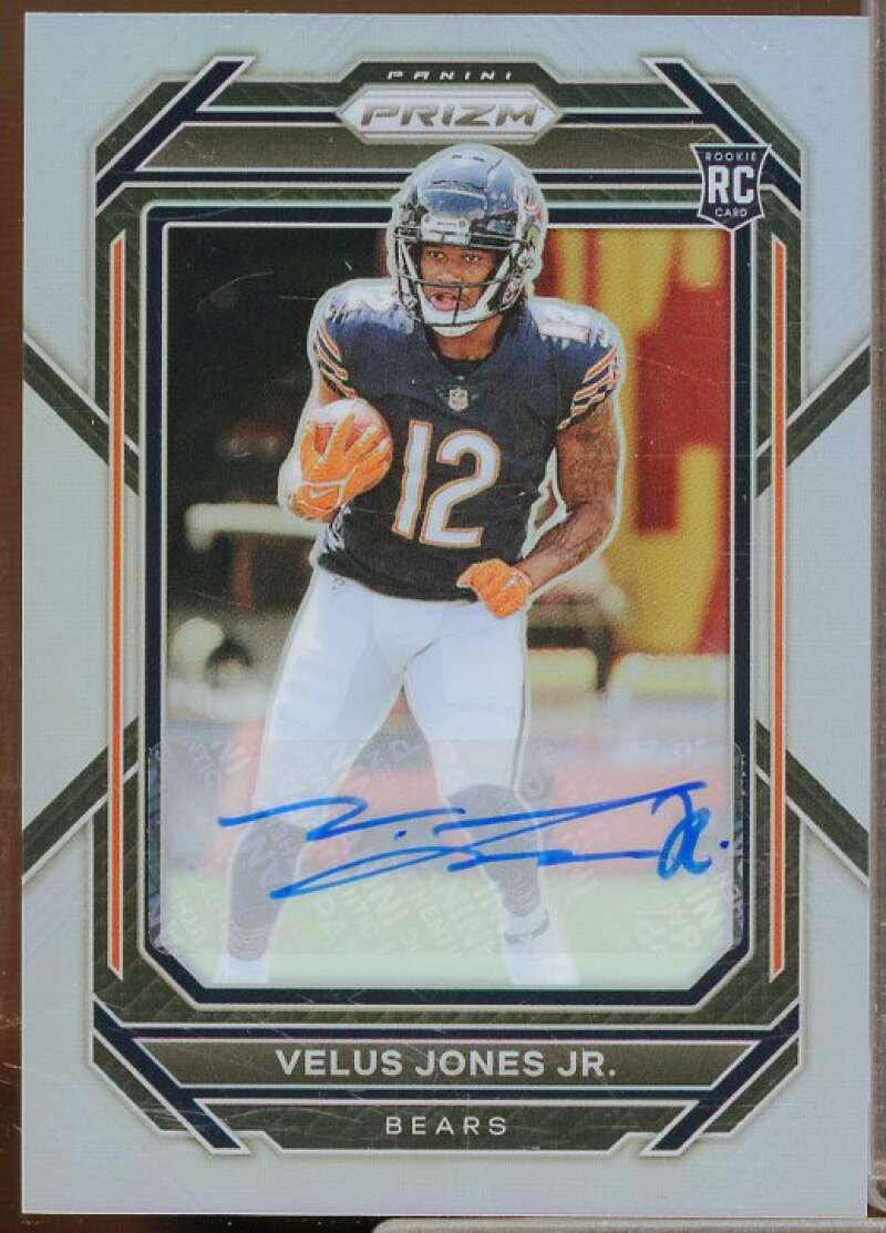 Velus Jones Jr. Rookie Card 2022 Panini Prizm Autographs Prizms #332  Image 1