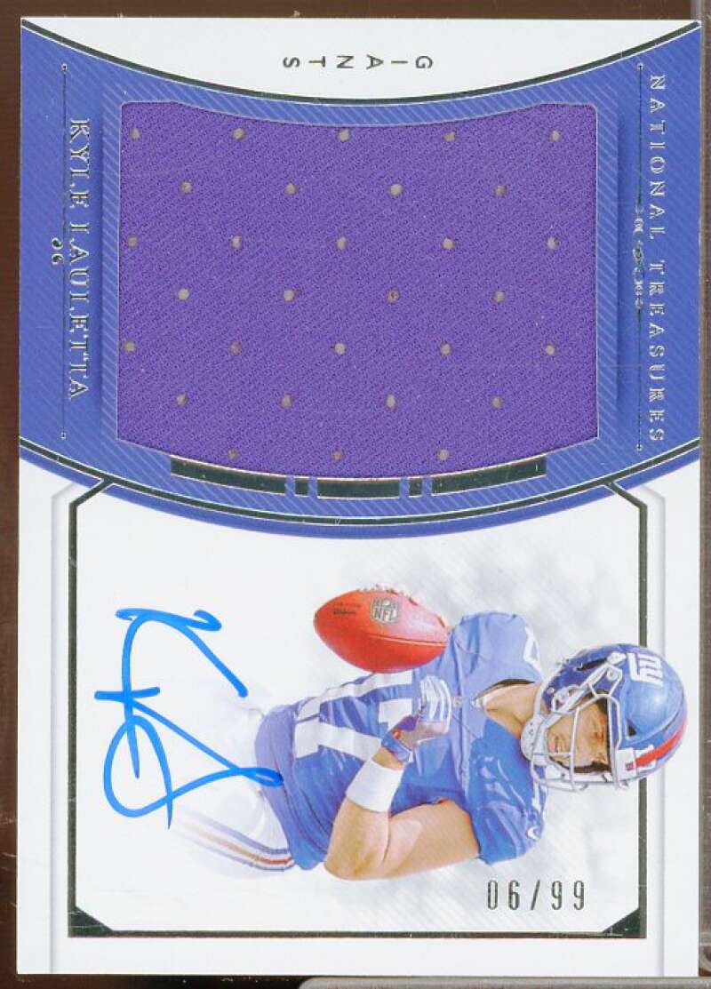 Kyle Lauletta/99 2018 Panini National Treasure Rookie Material Signature RPS #7  Image 1