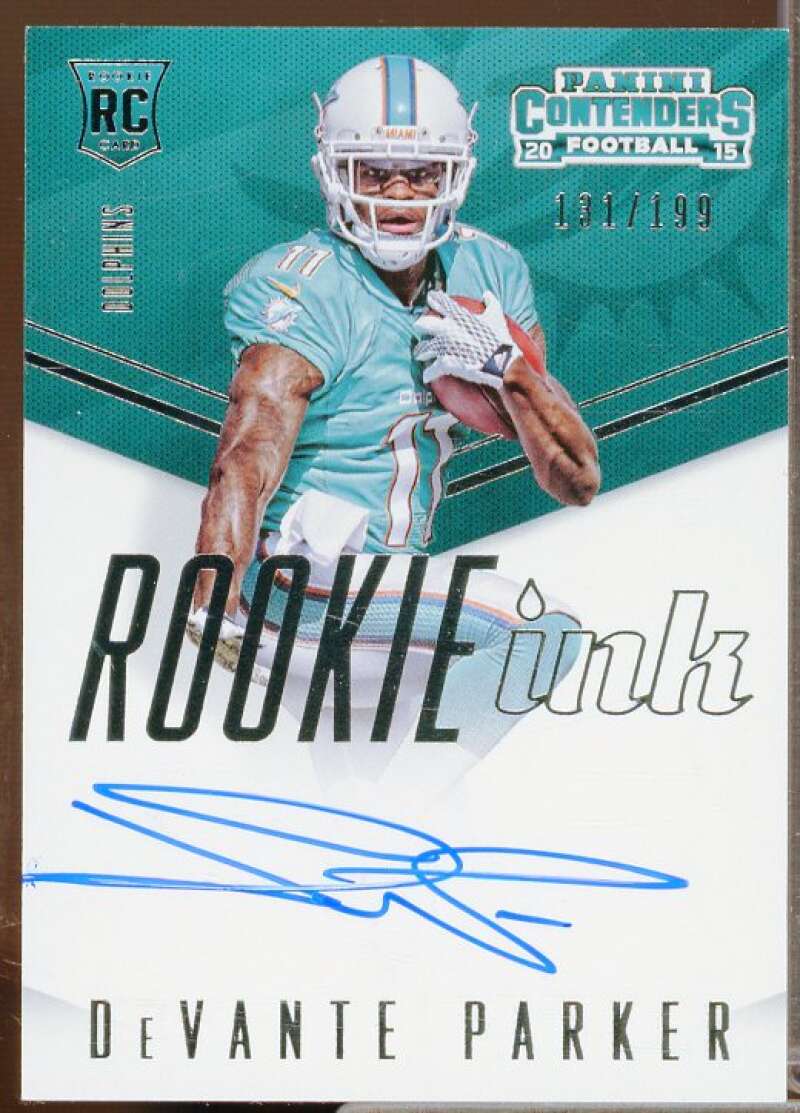 DeVante Parker Rookie 2015 Panini Contenders Rookie Ink Rookie Premiere #INKDP  Image 1