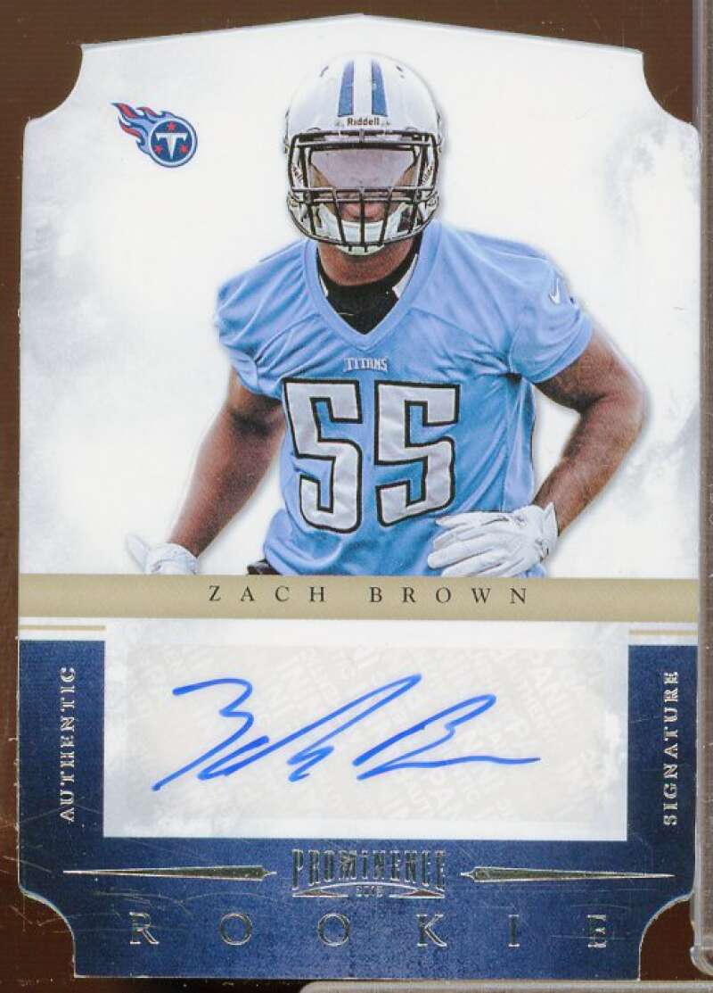 Zach Brown AU/199 Rookie Card 2012 Panini Prominence #179  Image 1