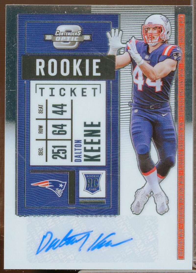 Dalton Keene AU Rookie Card 2020 Panini Contenders Optic #173  Image 1