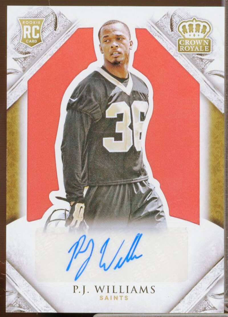 P.J. Williams AU/99 Rookie Card 2015 Crown Royale Retail Red #160  Image 1