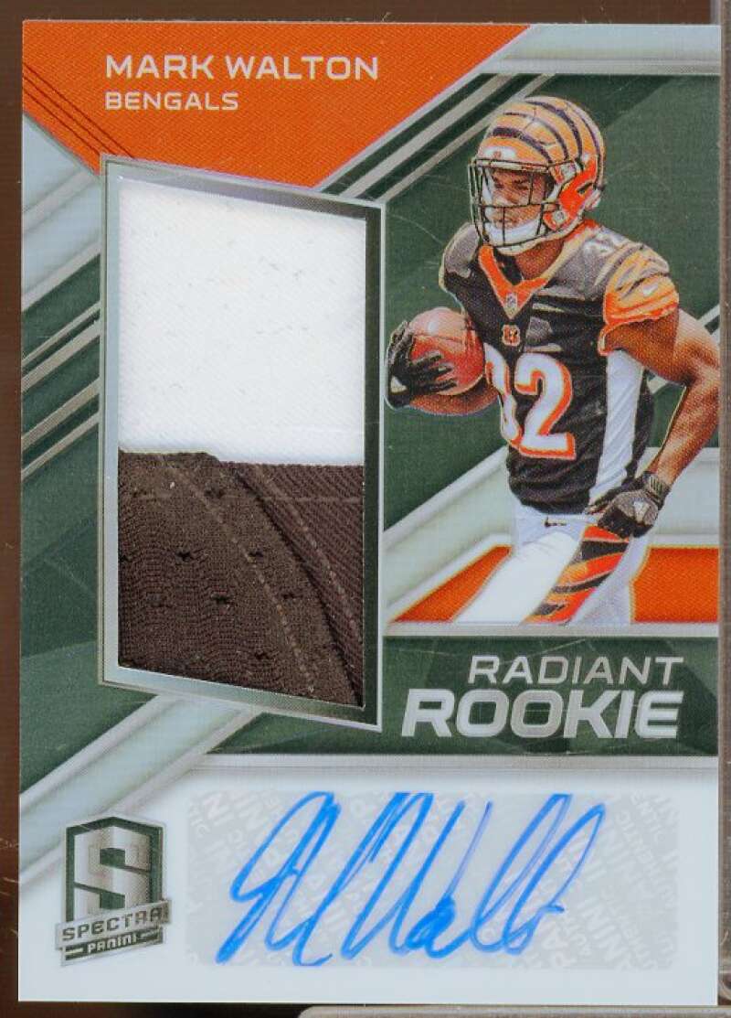 Mark Walton/299 Rookie 2018 Panini Spectra Radiant Rookie Patch Signatures #20  Image 1