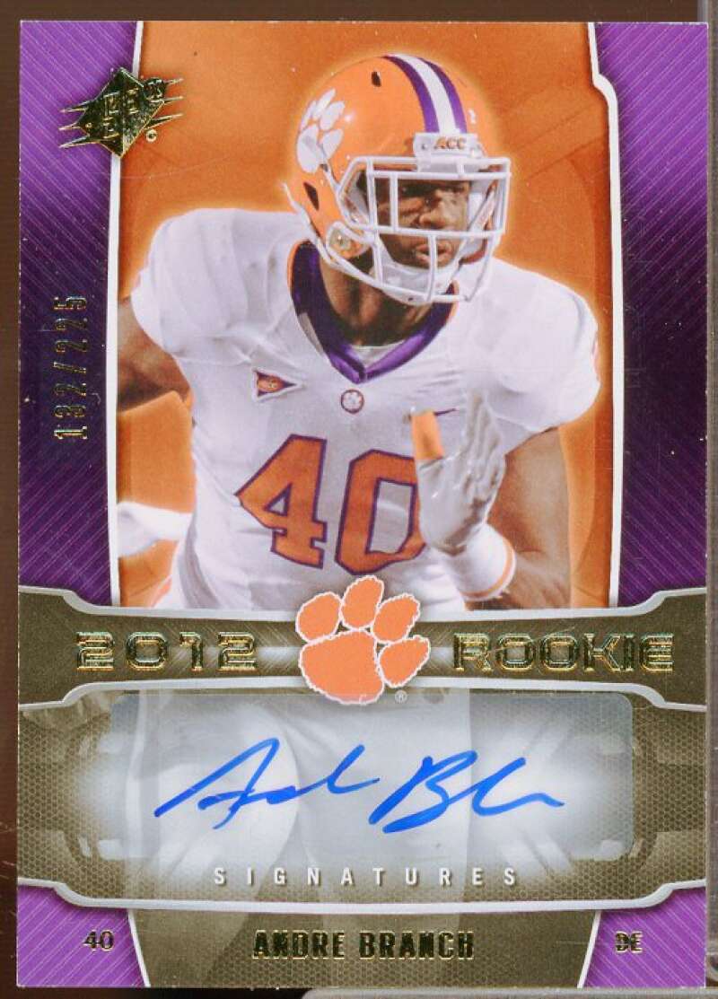 Andre Branch AU Rookie Card 2012 SPx #122  Image 1