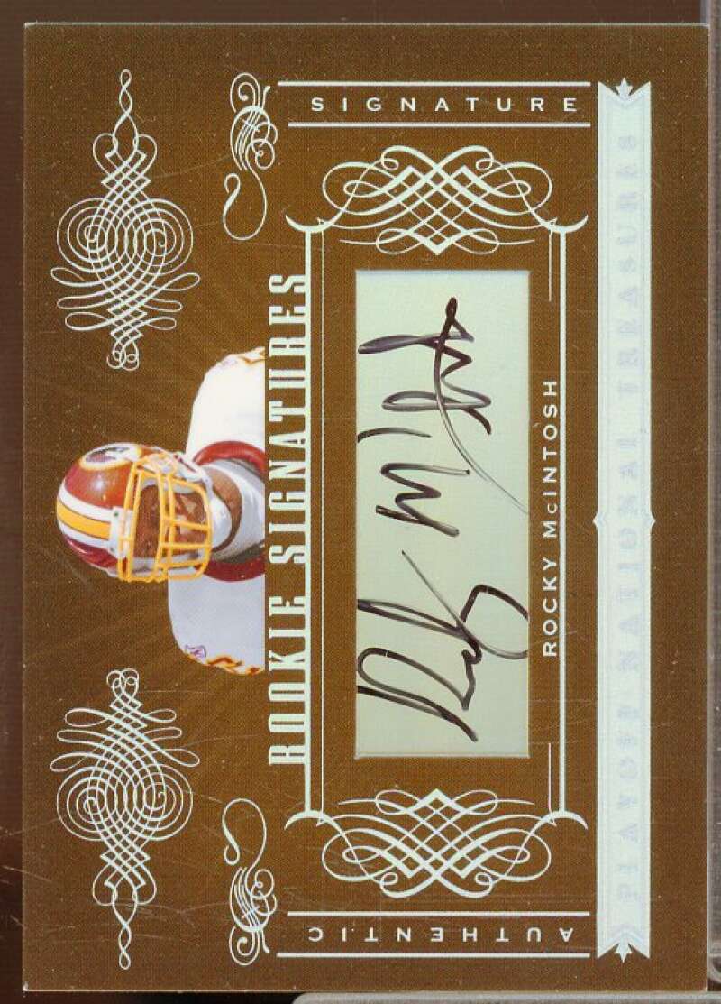 Rocky McIntosh AU/99 Rookie Card 2006 Playoff National Treasures #195  Image 1