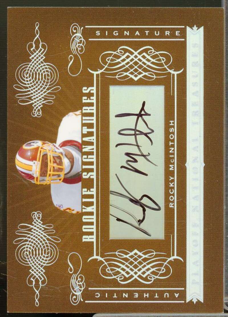 Rocky McIntosh AU/99 Rookie Card 2006 Playoff National Treasures #195  Image 1