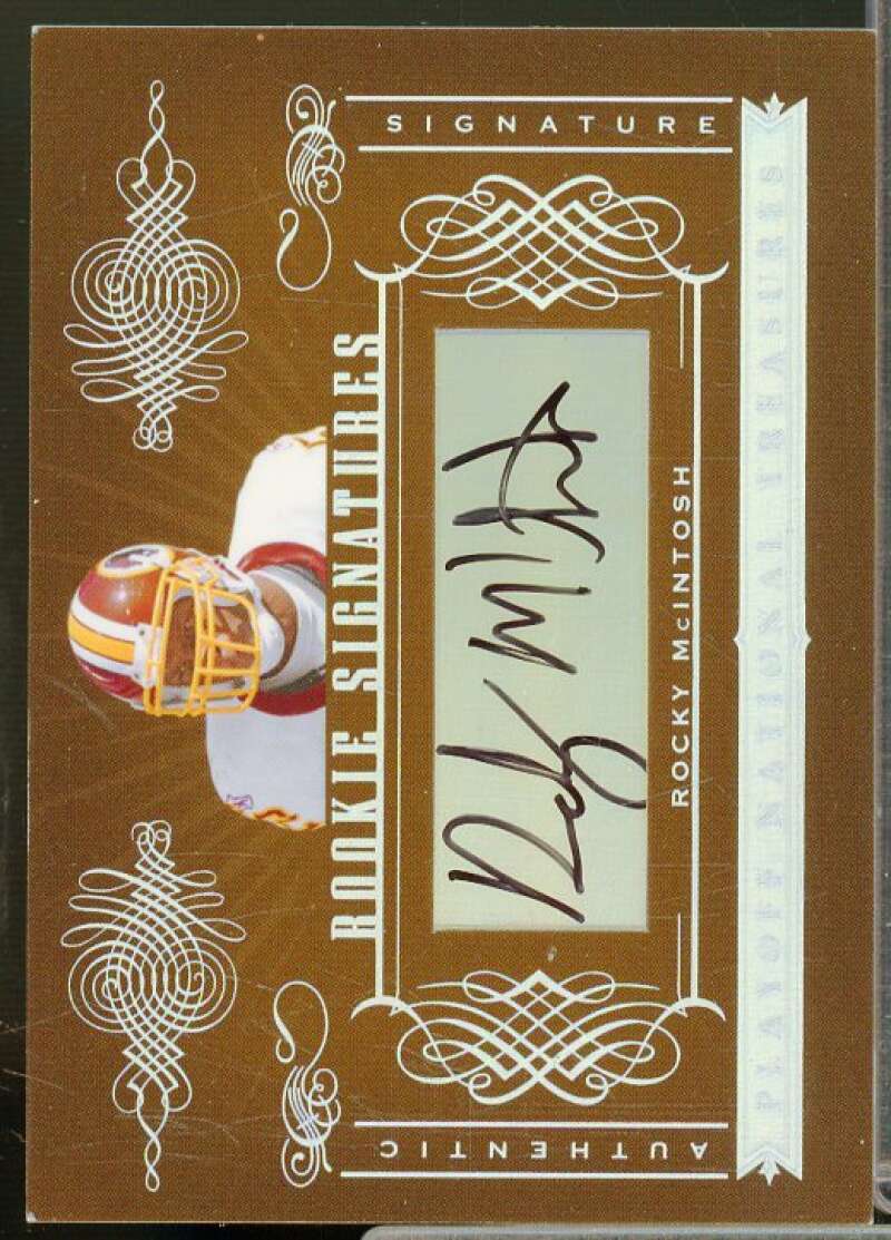 Rocky McIntosh AU/99 Rookie Card 2006 Playoff National Treasures #195  Image 1