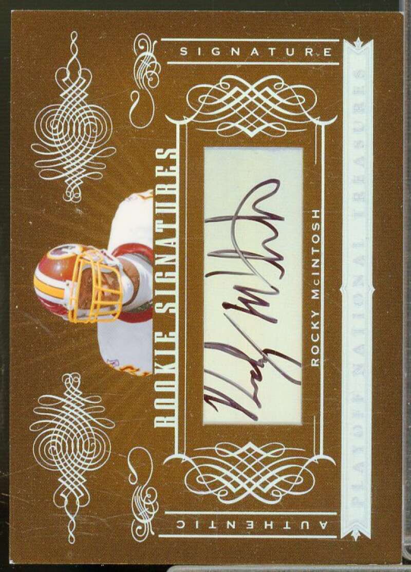 Rocky McIntosh AU/99 Rookie Card 2006 Playoff National Treasures #195  Image 1