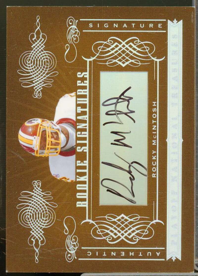 Rocky McIntosh AU/99 Rookie Card 2006 Playoff National Treasures #195  Image 1