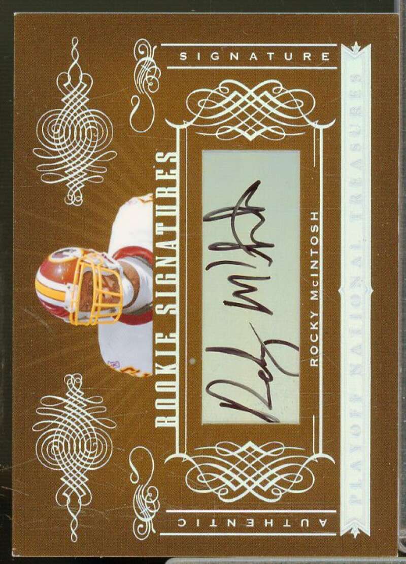 Rocky McIntosh AU/99 Rookie Card 2006 Playoff National Treasures #195  Image 1