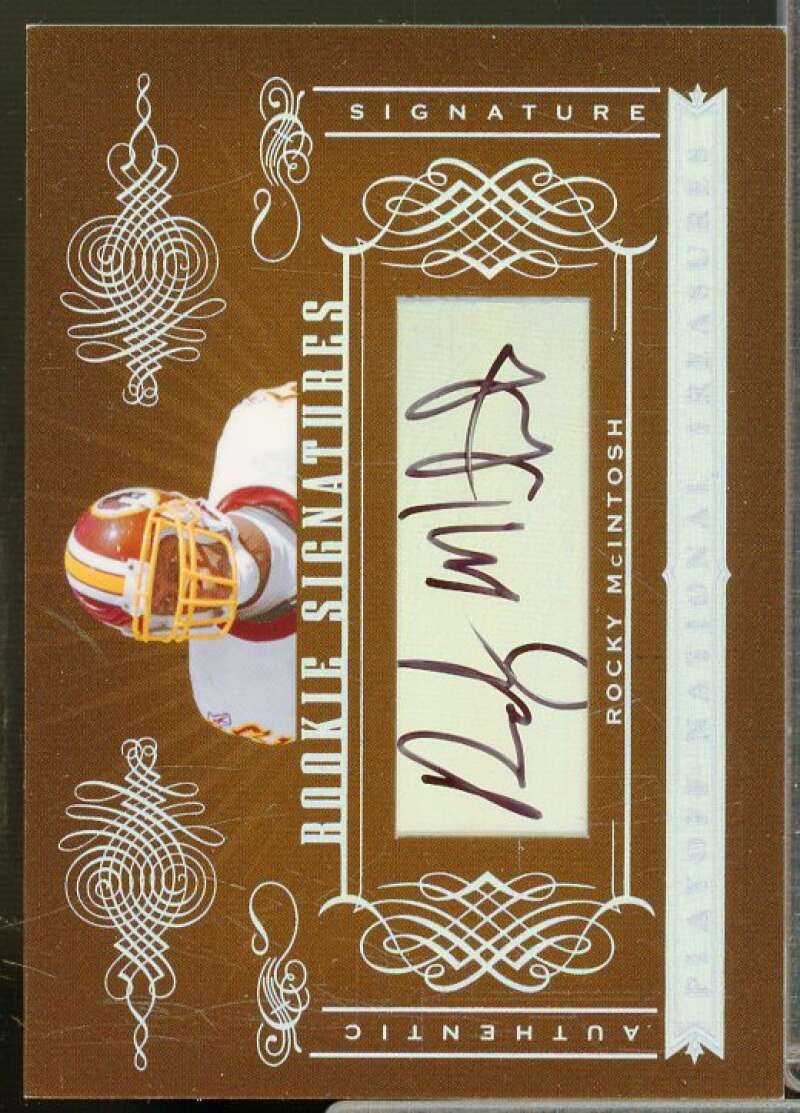 Rocky McIntosh AU/99 Rookie Card 2006 Playoff National Treasures #195  Image 1