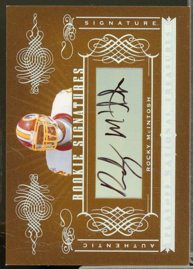 Rocky McIntosh AU/99 Rookie Card 2006 Playoff National Treasures #195  Image 1