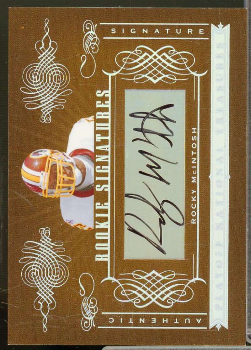 Rocky McIntosh AU/99 Rookie Card 2006 Playoff National Treasures #195  Image 1