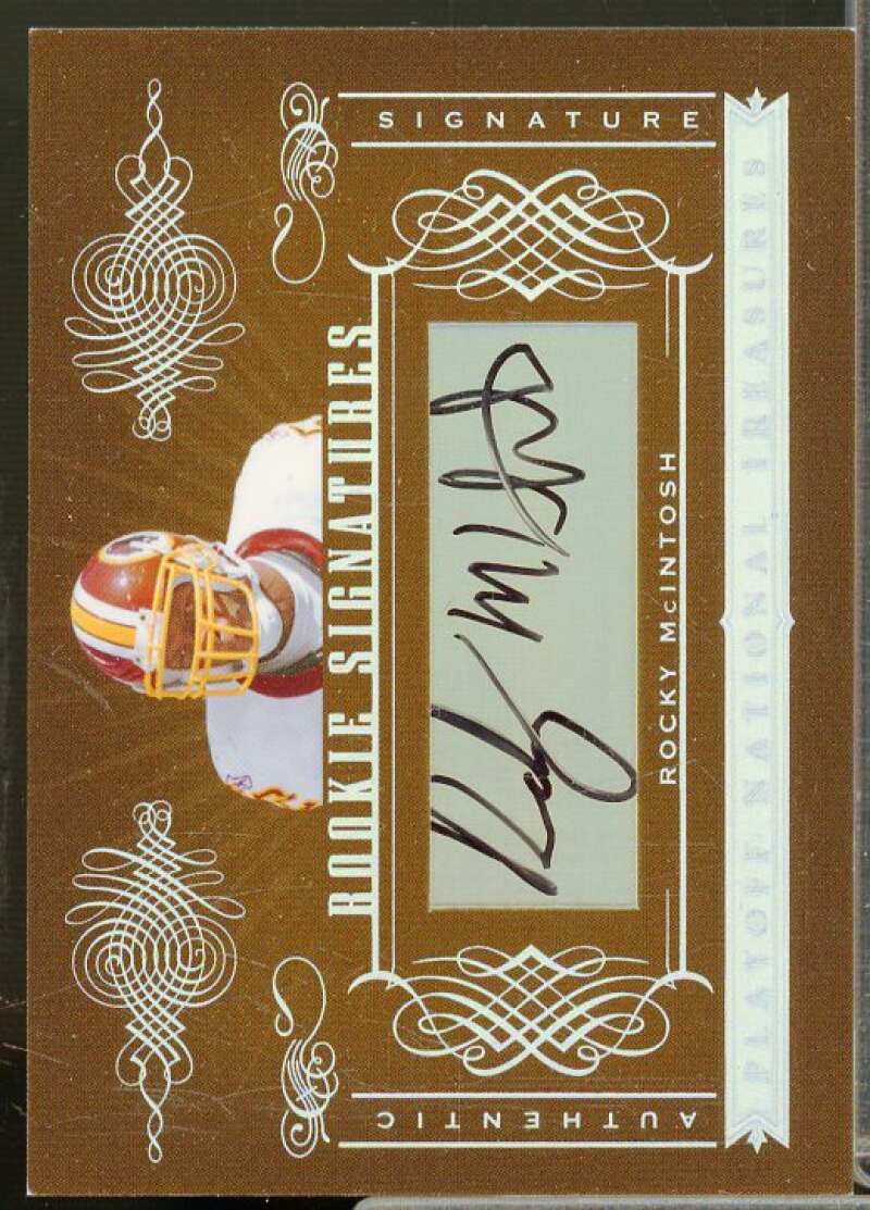 Rocky McIntosh AU/99 Rookie Card 2006 Playoff National Treasures #195  Image 1