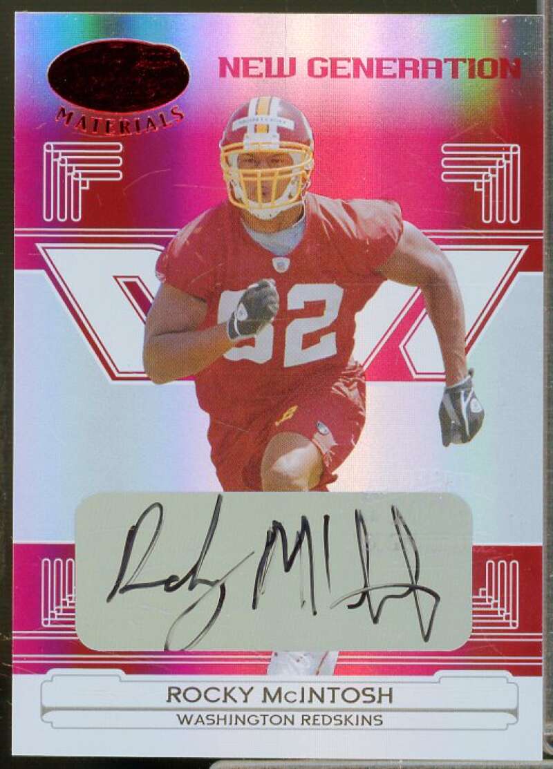 Rocky McIntosh Rookie 2006 Leaf Certified Materials Mirror Red Signatures #190  Image 1