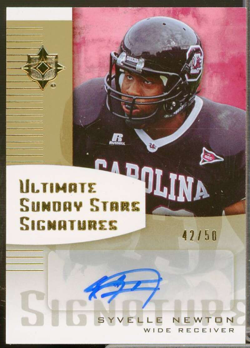 Syvelle Newton Card 2007 Ultimate Collection Sunday Stars Signatures Gold #SSSN  Image 1