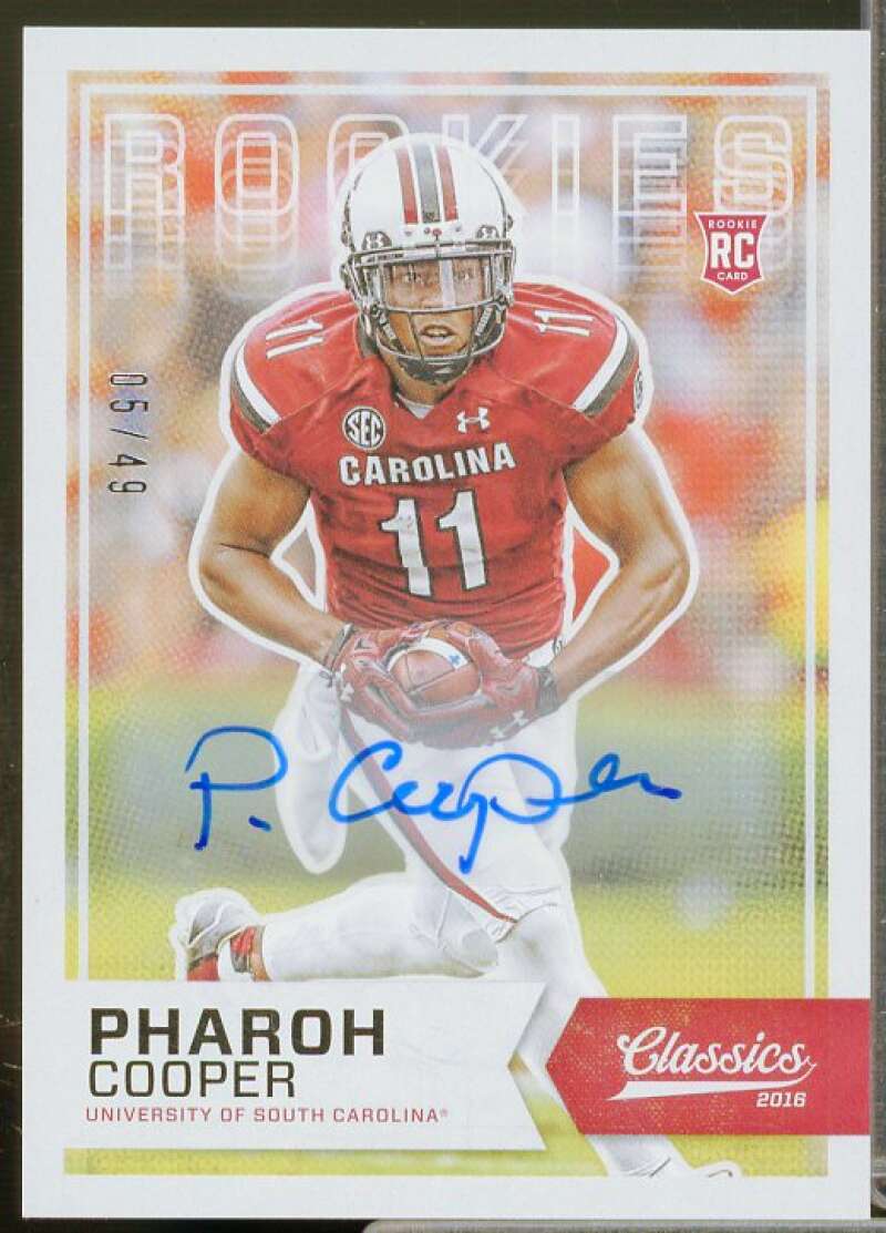 Pharoh Cooper/49 Rookie Card 2016 Classics Significant Signatures #269  Image 1