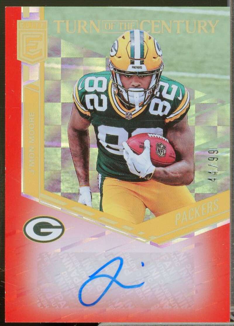 J'Mon Moore/99 Rookie Card 2018 Elite Turn of the Century Autographs Red #37  Image 1