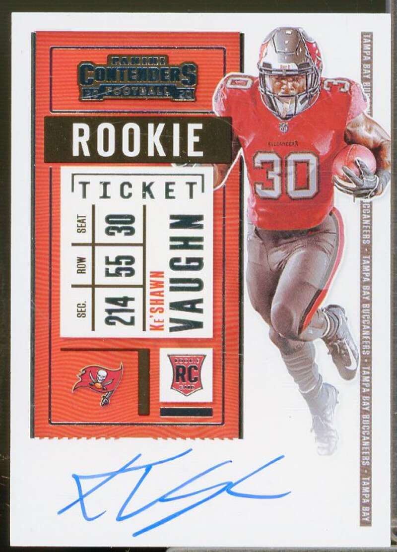 Ke'Shawn Vaughn AU Rookie Card 2020 Panini Contenders #128  Image 1