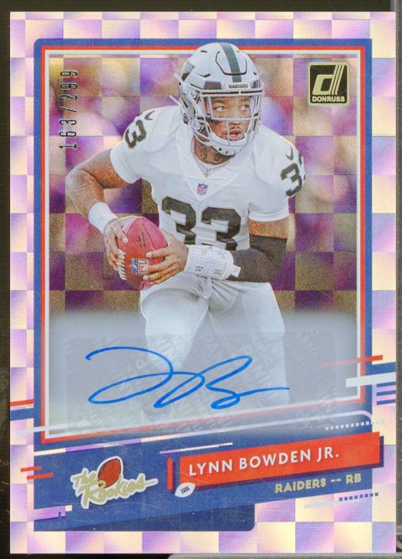 Lynn Bowden Jr./299 Rookie Card 2020 Donruss The Rookies Autographs #32  Image 1