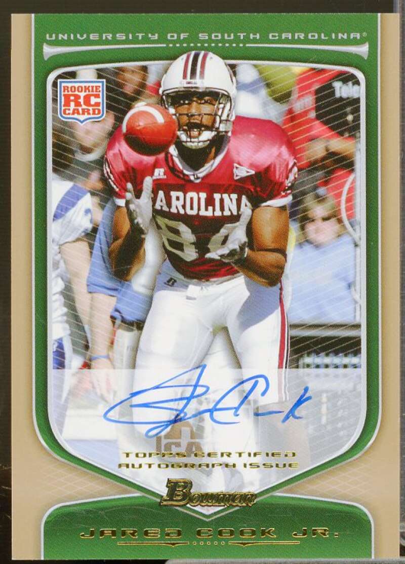 Jared Cook Rookie Card 2009 Bowman Draft Rookie Autographs Bronze #148  Image 1