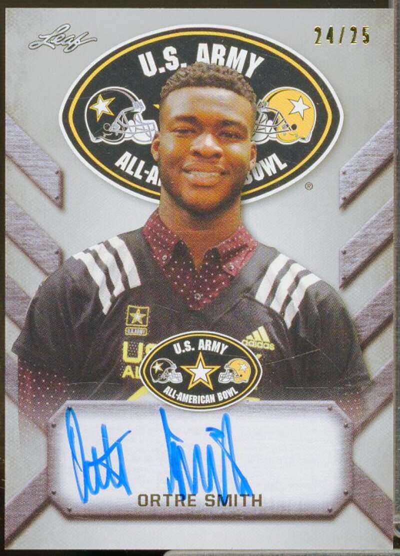 OrTre Smith 2017 Leaf Army All-American Bowl Tour Autographs Silver #ATAOS1  Image 1