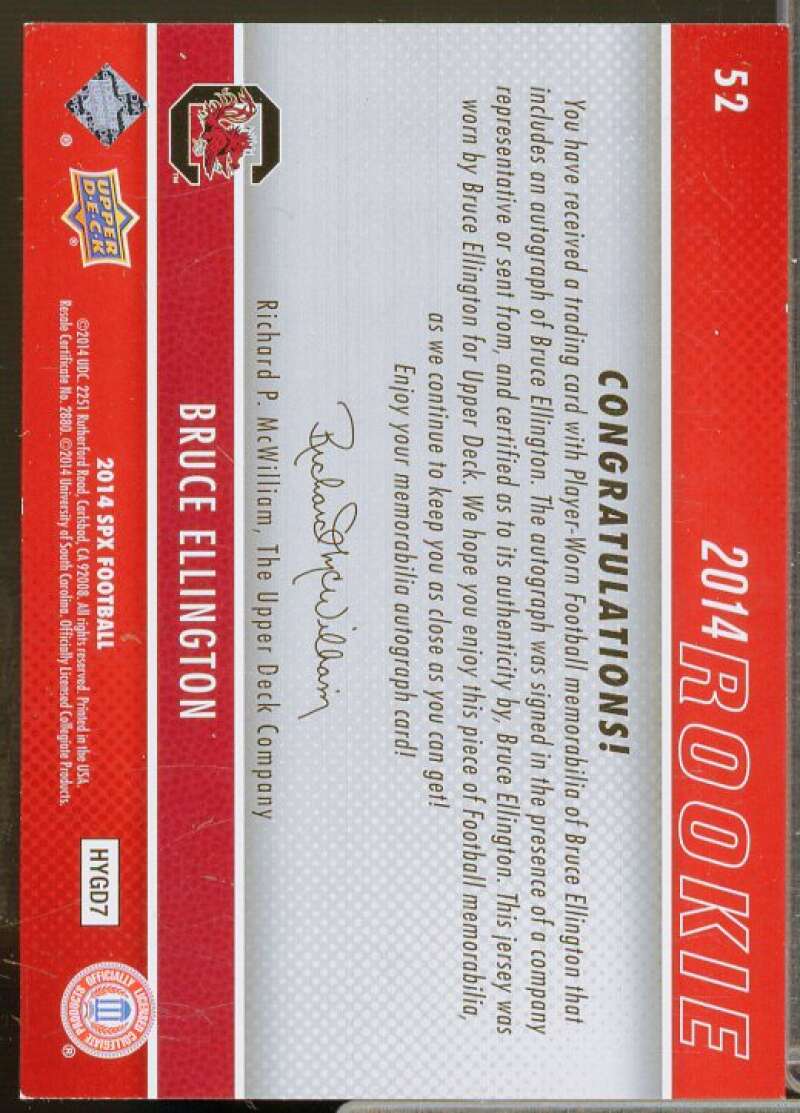 Bruce Ellington JSY AU/425 Rookie Card 2014 SPx #78  Image 2