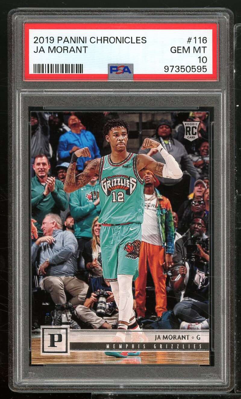 Ja Morant Rookie Card 2019-20 Panini Chronicles (Young Dolph) #116 PSA 10 Image 1