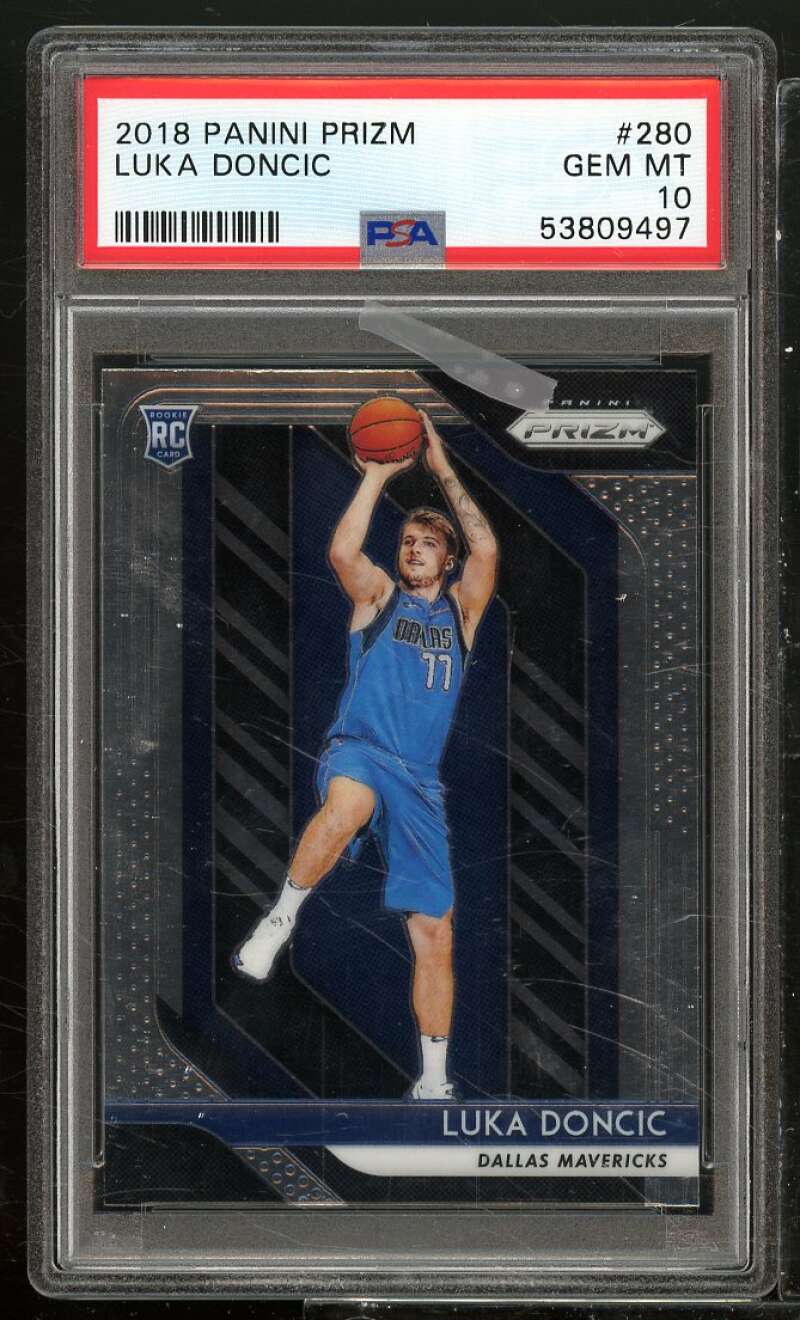 Luka Doncic Rookie Card 2018-19 Panini Prizm #280 PSA 10 Image 1